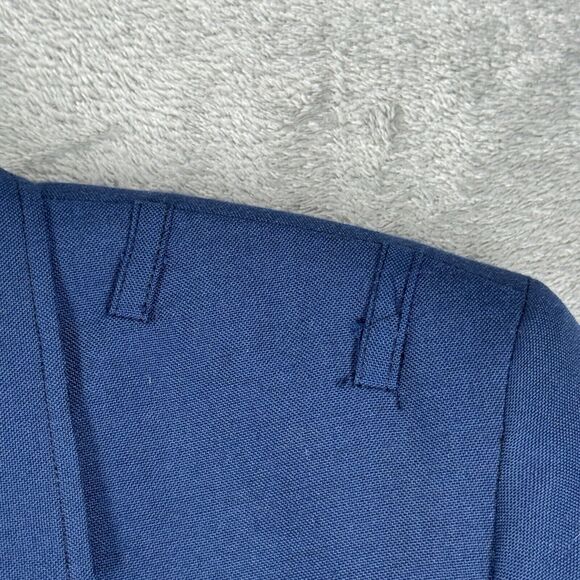 Hanover Uniform Co Blazer Womens 6 Short Blue Wool Blend Military School Preppy - Picture 6 of 9